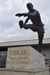 Kultúra - Sport - Sándor Károly labdarúgó budapesti szobra