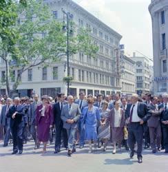 Belpolitika - Gorbacsov és Kádár a Belvárosban
