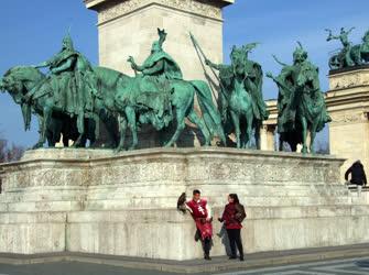 Köztéri szobor - Budapest - A Hét vezér szoborcsoport