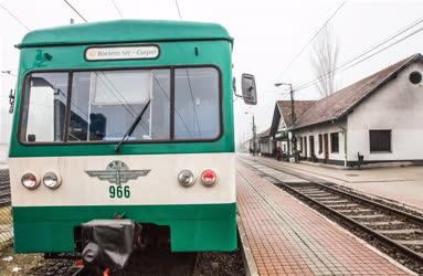 Közlekedés - Budapest - A 7-es HÉV csepeli végállomása