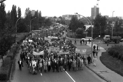 Belpolitika - Bányászdemonstráció Pécsett