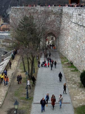 Idegenforgalom - Budapest - Turisták a Budai Várban