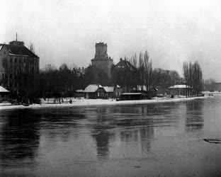 Városkép-életkép - A Mosoni-Duna télen