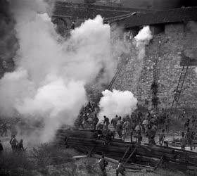 Kultúra - A kőszívű ember fiai című film forgatása a budai Várnál