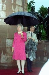 George Bush és Barbara Bush Magyarországon
