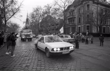 Demonstráció - Segélyszállítmány Romániának