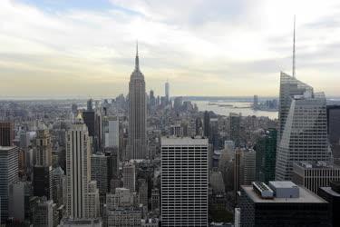 Városkép - New York - Kilátás a Rockefeller Plaza kilátójából