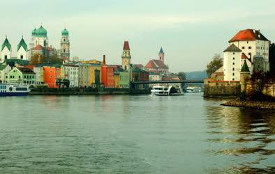Németország - Passau - Óvárosi épületek