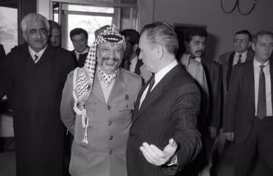 Külkapcsolat - Jasszer Arafat és Grósz Károly megbeszélése