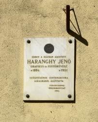 Emléktábla - Budapest - Haranghy Jenő emléktáblája