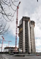 Építőipar - Budapest - Épül a MOL új székháza