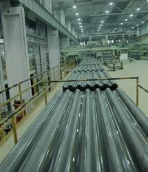 Ipar - Hullámpalagyártás a Cement- és Mészmű eternitgyárában