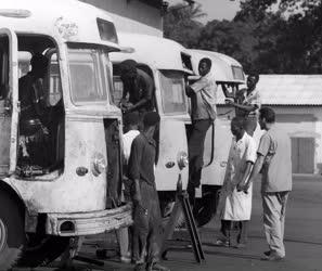 Külpolitika - Külkereskedelem - Ikarus autóbuszok Guineában 
