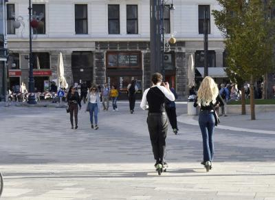 Közlekedés - Budapest - Elektromos roller 