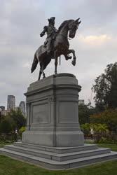 Városkép - Boston - George Washington lovas szobor