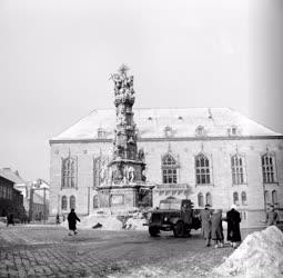 Városkép - Budapest - Szentháromság-szobor a budai várban