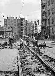 Közlekedés - Villamosvágány felújítás a Margit kőrúton