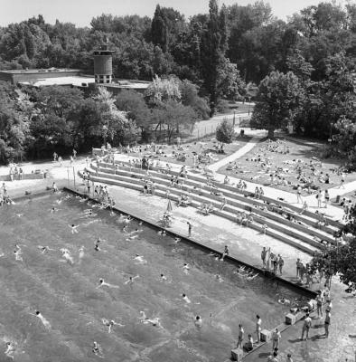 Szabadidő - Fürdőzők a Nemzeti Sportuszodában