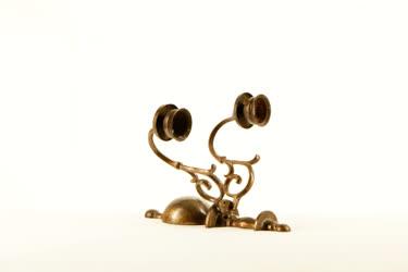 Sárgaréz 2 égős falikar