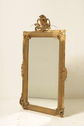 Aranyozott keretes tükör