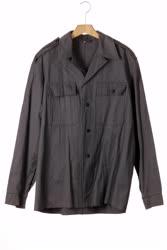 Szürke vászon gyakorló felső és nadrág